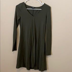 Express long sleeve T-shirt dress